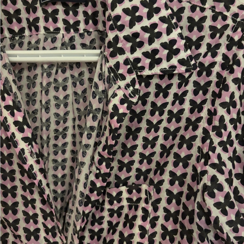 GAP Black and Pink Butterfly Shirt